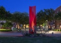 `Marfa` by Mac Whitney in Parkview Park, public art in Addison, Texas. Royalty Free Stock Photo