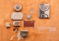 Relics marking the premises of The Circolo die ragazzi del 48 Royalty Free Stock Photo