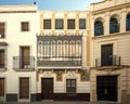 Residential street in Seville, Spain in early morning before the crowds. Royalty Free Stock Photo