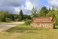 Pictured Rocks National Lakeshore entrance Royalty Free Stock Photo