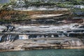 Pictured Rocks National Lakeshore on Lake Superior in the Upper Peninsula of Michigan Royalty Free Stock Photo