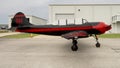 Russian Yakovlev Yak-52 trainer aircraft at Grand Lake Regional Airport, Oklahoma, on July 4th, 2023.