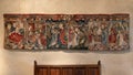 `Scenes from the Life of the Virgin`, a wool, silk, linen and metal thread wall hanging in the Cloisters in New York City.