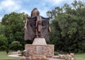 Chief Touch the Clouds sculpture, Edmond, Oklahoma Royalty Free Stock Photo