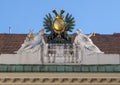 Sculpture double-headed eagle, Hofburg Palace, Vienna Royalty Free Stock Photo