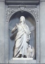 Saint John the Evangelist by Antonio Novelli in 1640 in San Gaetano, Florence, Italy. Royalty Free Stock Photo