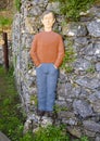 Young man sculpture, Museo del Parco in Portofino, Italy Royalty Free Stock Photo