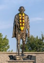 `Mahatma Gandhi` by award winning sculptor Burra Varaprasad at Thomas Jefferson Park in Irving, Texas.