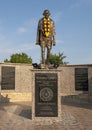 `Mahatma Gandhi` by award winning sculptor Burra Varaprasad at Thomas Jefferson Park in Irving, Texas.