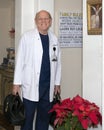 Seventy-three year old Emergency Physician leaving his home on Christmas day for his last shift before retirement in Dallas, Texas