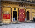 Small Buddhist temple along a street in Hanoi, Vietnam