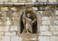 Small weathered statue of Saint Paul in Saint-Paul-De-Vence, Provence, France Royalty Free Stock Photo
