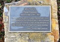 Special thanks to Thom Hanford plaque at Elena`s Childrens Park at Christmas in University Park, Texas