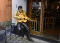 Elvis Presley statue outside bar in Genoa, Italy.