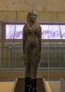 Statue of a queen from the Ptolemaic period on display in the National Museum of Egyptian Civilization in Cairo, Egypt.