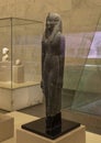 Statue of a queen from the Ptolemaic period on display in the National Museum of Egyptian Civilization in Cairo, Egypt.