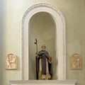 Statue of Saint Anthony Abbot in the Church of Santa Maria Maddalena in Castiglione del Lago, Italy.