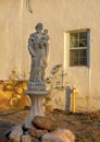 Statue Saint Joseph at the Historic Saint Joseph Catholic Church in Fort Davis, Texas. Royalty Free Stock Photo