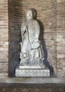 Statue of the Saint Peter the Apostle in the Martyrium Church of the Basilica of Saint Stephen in Bologna, Italy. Royalty Free Stock Photo