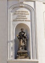 Statue of Saint Peter, The Chapel of the Holy Cross in the second courtyard of the Prague Castle, Czech Republic Royalty Free Stock Photo