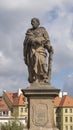 Statue of Saint Jude Thaddeus, Charles Bridge, Prague, Czech Republic. Royalty Free Stock Photo