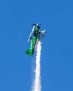 Stephen Covington piloting the Raptor, his Pitts S2S acrobatic biplane in the airshow July 4th at Grand Lake, Oklahoma.