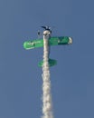 Stephen Covington piloting the Raptor, his Pitts S2S acrobatic biplane in the airshow July 4th at Grand Lake, Oklahoma.