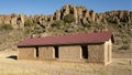 Post Hospital`s storehouse at the Fort Davis National Historic Site in Fort Davis, Texas. Royalty Free Stock Photo