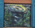 Wall art mural in Deep Ellum, Dallas, Texas