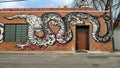 Surrealistic Wall art mural in Deep Ellum, Dallas, Texas