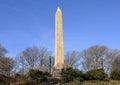 `Cleopatra`s Needle` is an Obelisk made by an Egyptian pharaoh in 1461 BC and now situated in Central Park, New York City. Royalty Free Stock Photo