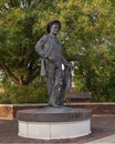 Ten-foot bronze statue of Norman`s own James Garner on James Garner Avenue in Norman, Oklahoma.