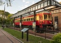 Texas Electric Train car outside the Interuban Railway Museum in Plano, Texas.