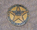 Texas Trail of Fame star honoring the soldier Henry Flipper at the Fort Worth Stockyards in Texas. Royalty Free Stock Photo