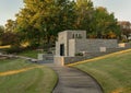 Thomas Gilcrease Mausoleum in the garden of the Gilcrease Museum in Tulsa, Oklahoma. Royalty Free Stock Photo