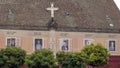 Top of the Black Death Cross, main square Szentendre, Hungary Royalty Free Stock Photo