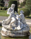 Triton and Naiad fountain in front of the Natural History Museum, Maria-Theresien-Platz, Vienna, Austria