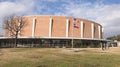 Veterans Memorial Garden with Dallas Memorial Auditorium in the background. Royalty Free Stock Photo