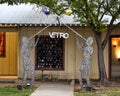 Vetro Glassblowing Studio and Fine Art Gallery in the historic district of Grapevine, Texas. Royalty Free Stock Photo