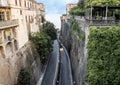 View from the bridge at Piazza Tasso, Sorrento, Italy Royalty Free Stock Photo