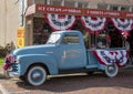 Vintage pick up truck advertising the historic Jefferson General Store in the City of Jefferson.