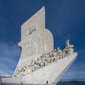 Monument of the Discoveries on the northern bank of the Tagus River in the civil parish of Santa Maria de Belem, Lisbon, Portugal.