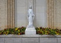 Statue of the Virgin Mary outside Christ the King Church in Dallas, Texas Royalty Free Stock Photo