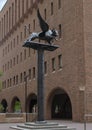 `The Winged Ox` bronze sculpture by Henry Weber Mitchell, Philadelphia, Pennsylvania