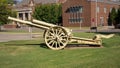 World War II cannon in Oklahoma State University ROTC Thatcher Hall Memorial Park.