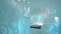 pictured at ice hotel in Sweden Royalty Free Stock Photo