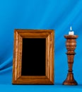 Pictures with a candle Royalty Free Stock Photo
