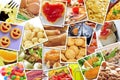 Pictures of different food Royalty Free Stock Photo