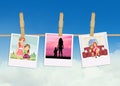 Pictures of family with mother and son Royalty Free Stock Photo