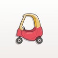 Pictures of funny toy cars for kids wallpapers Royalty Free Stock Photo